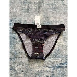 NWT! Gilly Hicks Black and Rainbow Pride BLM Bikini Style Underwear Small